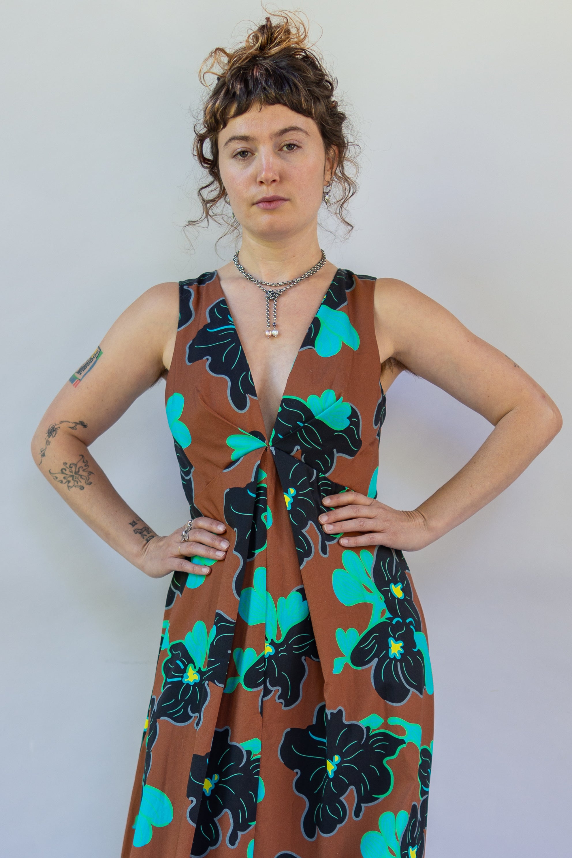 Origami Dress 1961 Chestnut