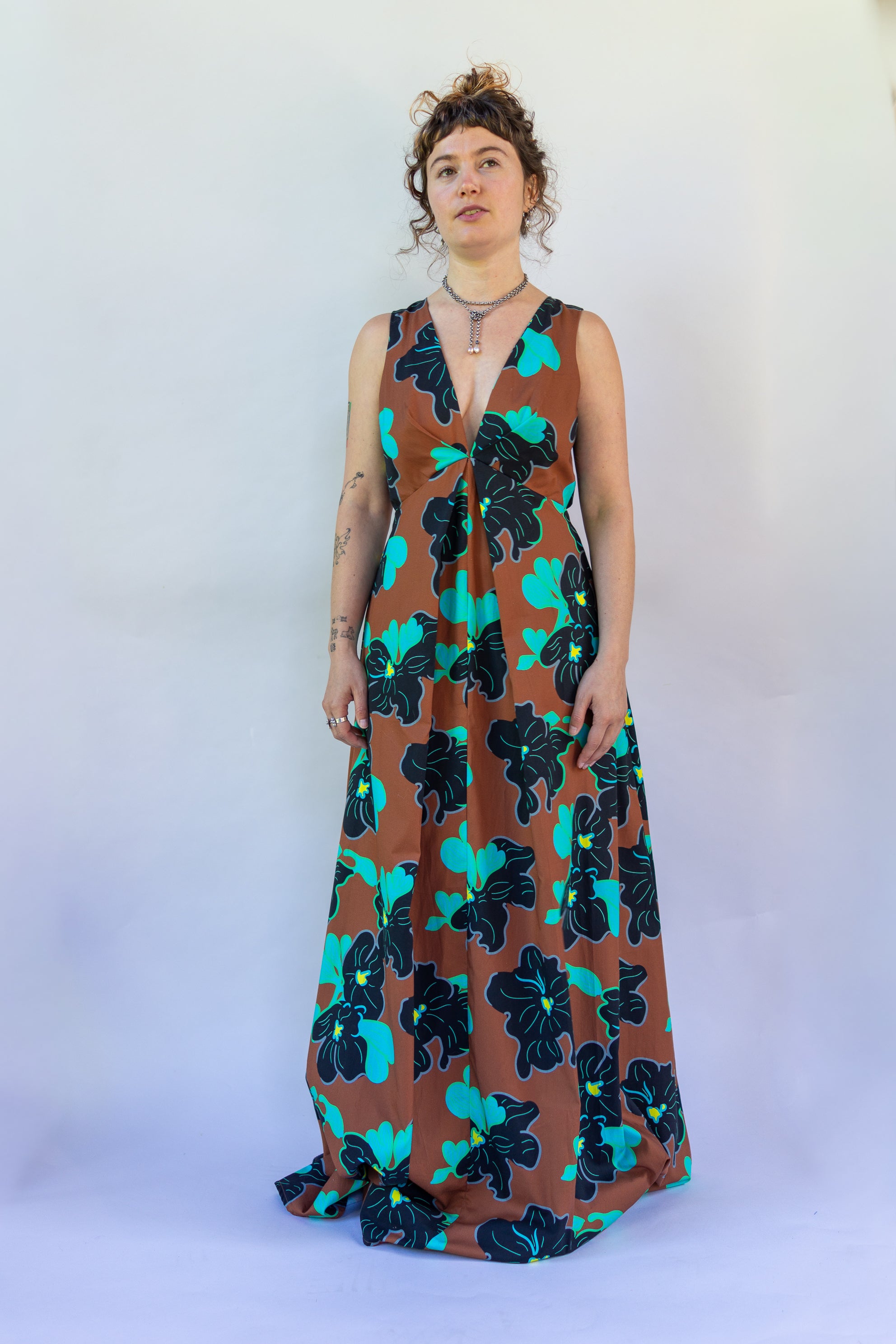 Origami Dress 1961 Chestnut