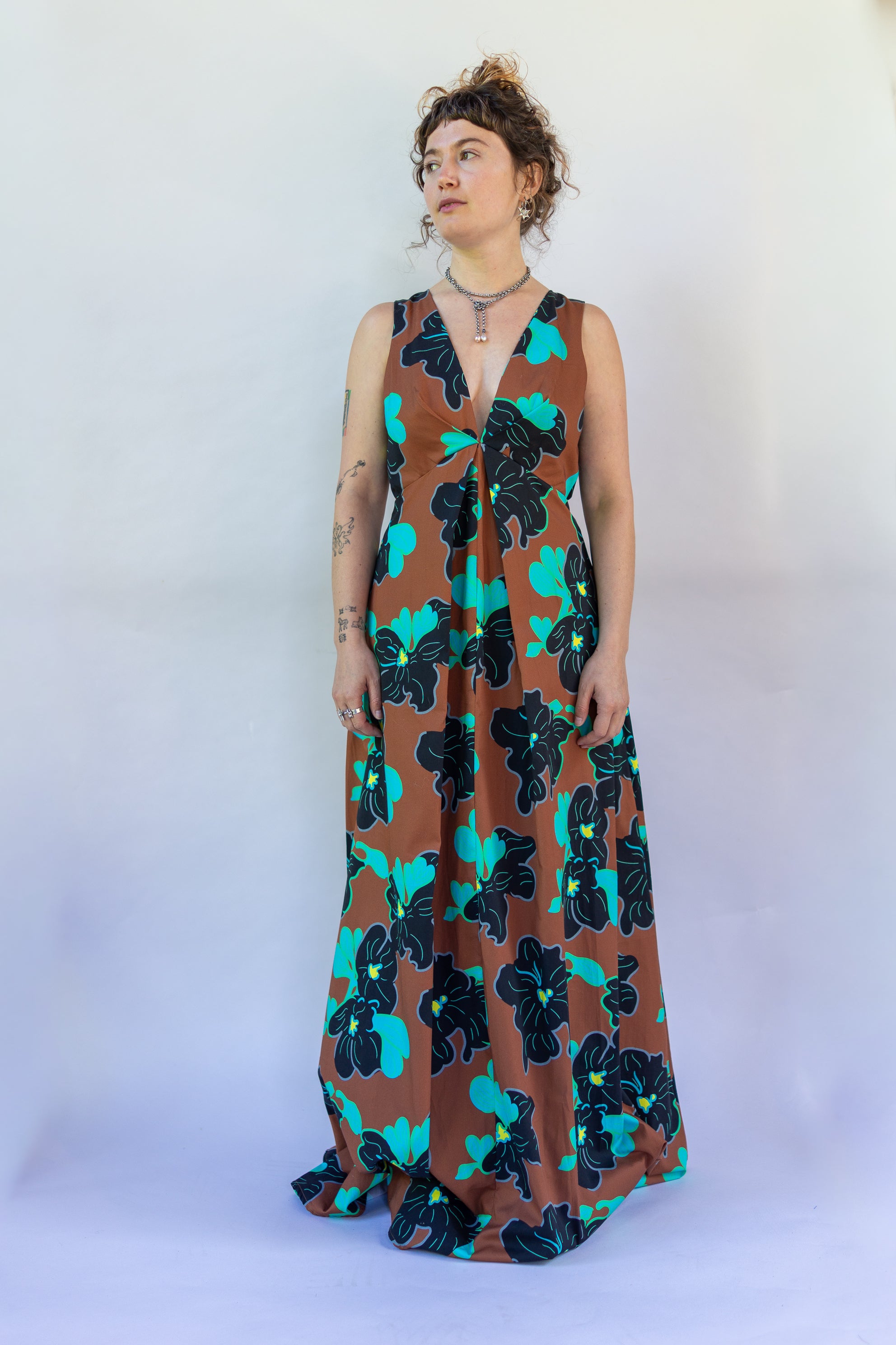 Origami Dress 1961 Chestnut