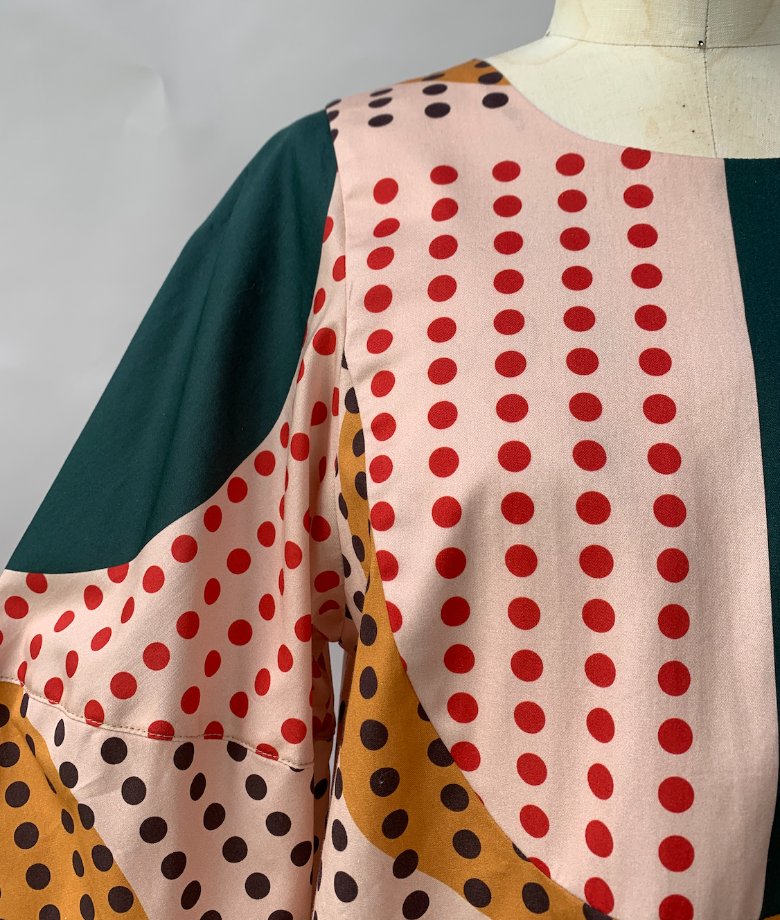 Bib Dress in Sunrise Print