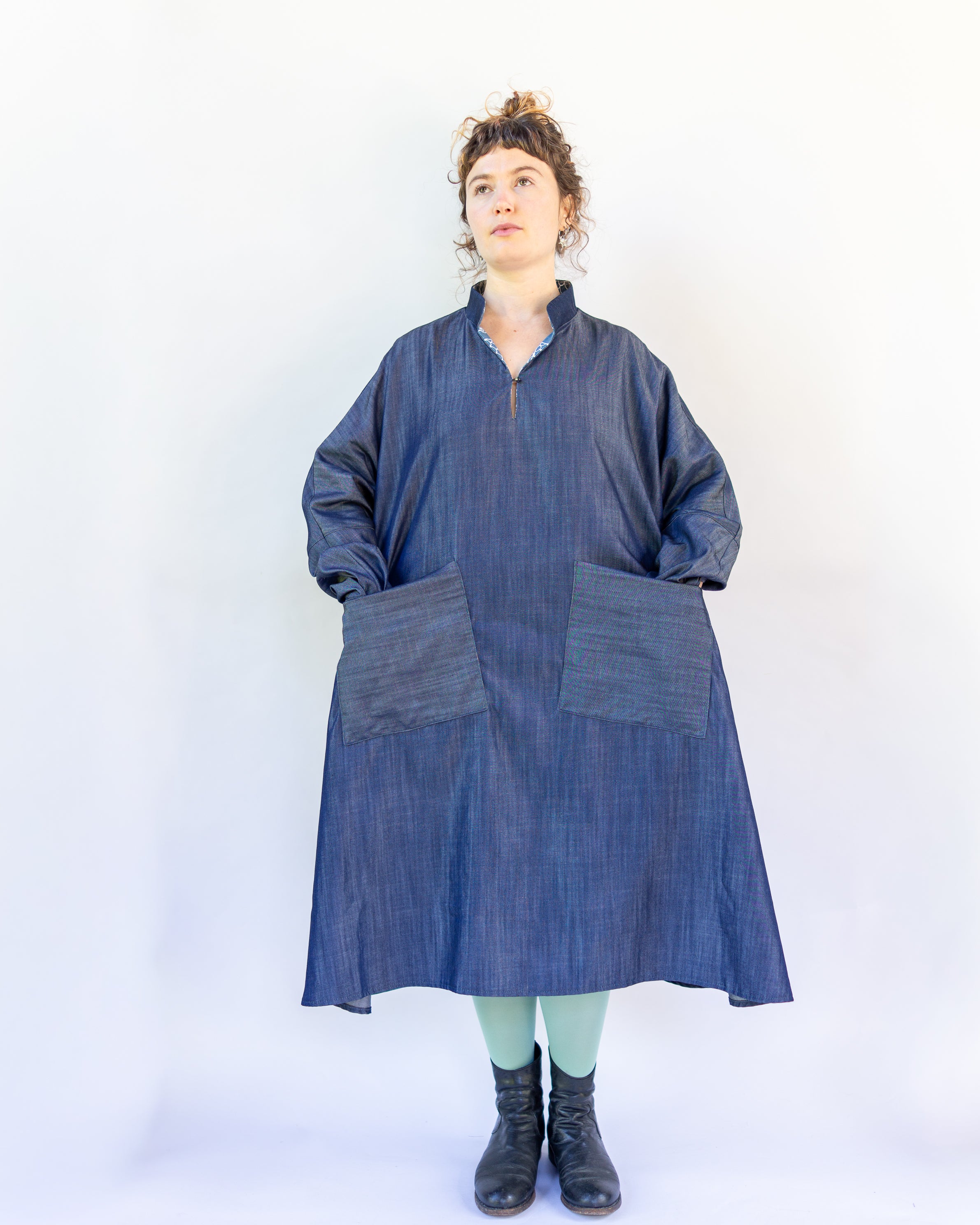 Margrethe Dress Tencel Denim