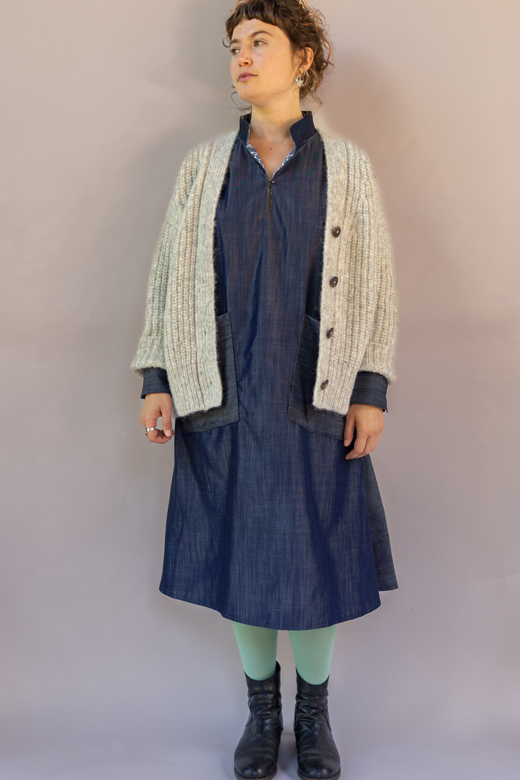 Margrethe Dress Tencel Denim