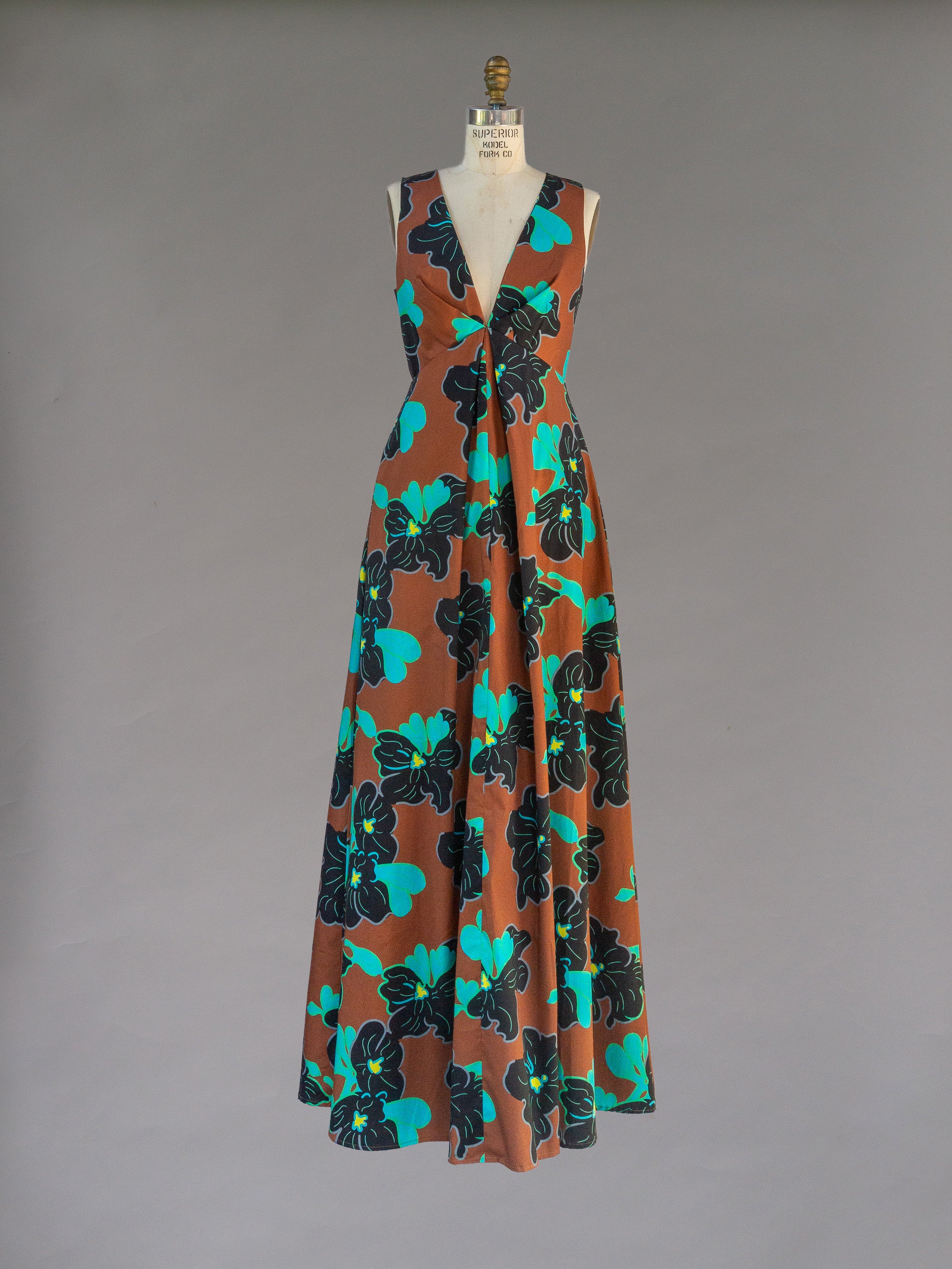 Origami Dress 1961 Chestnut