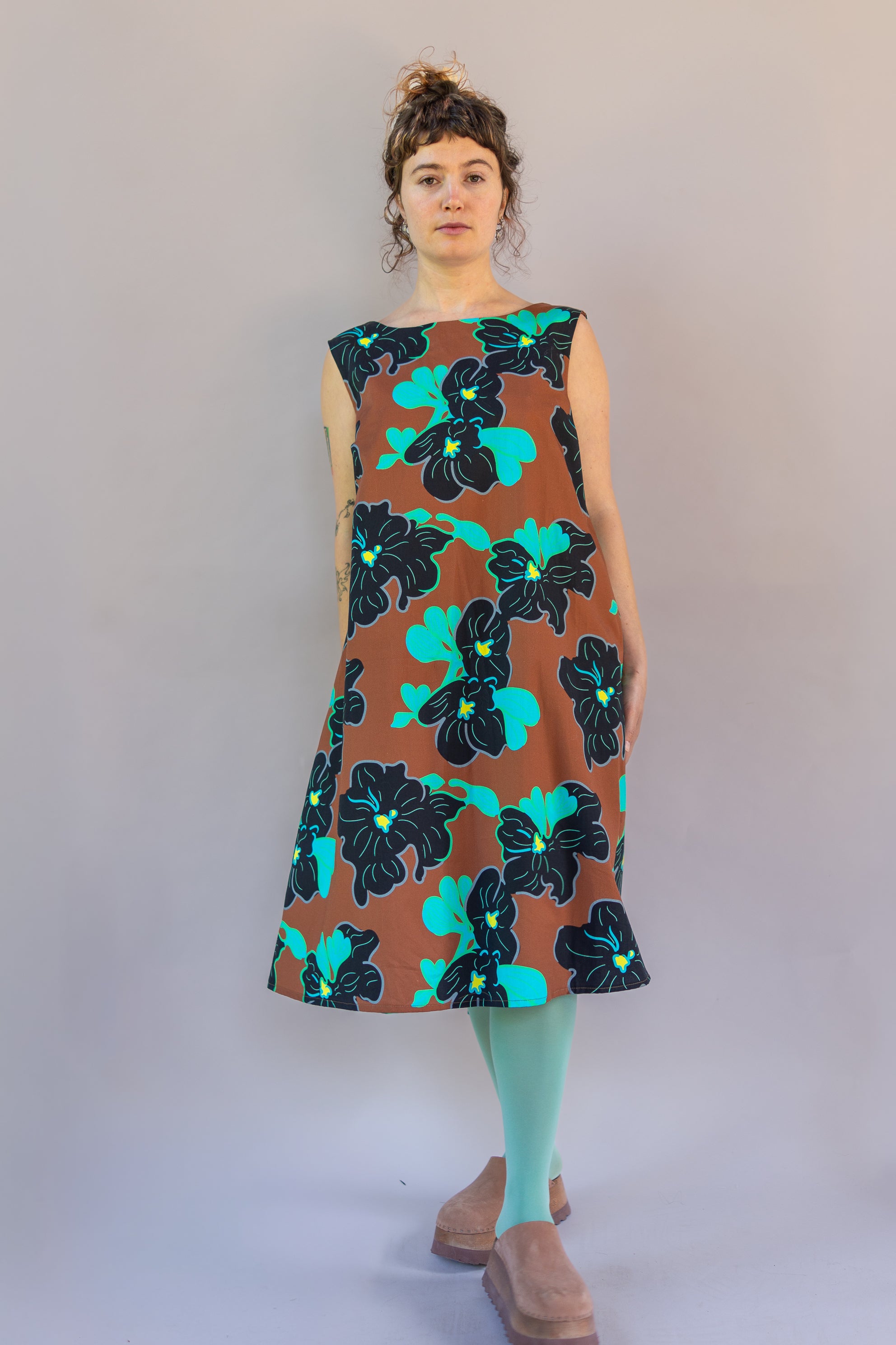 Watteau Dress 1961 Chestnut