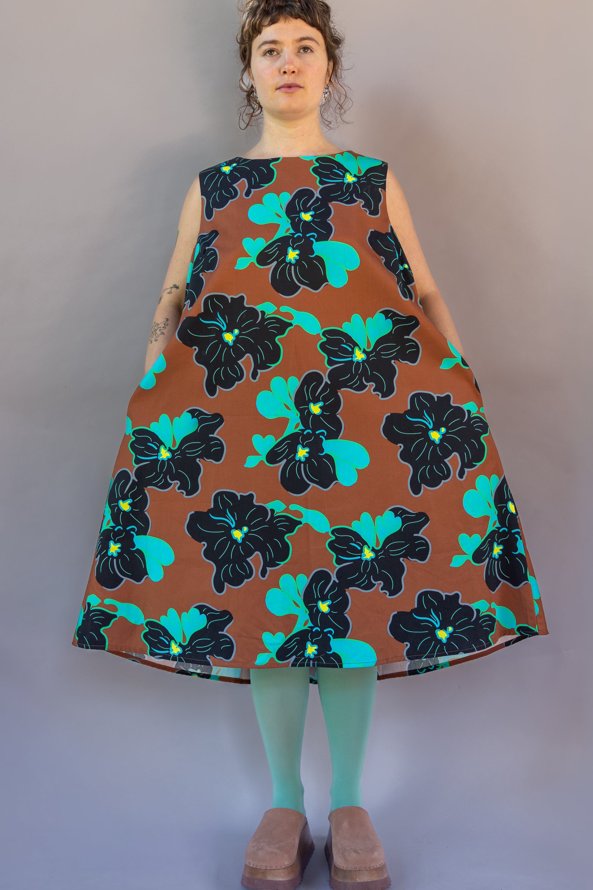 Watteau Dress 1961 Chestnut