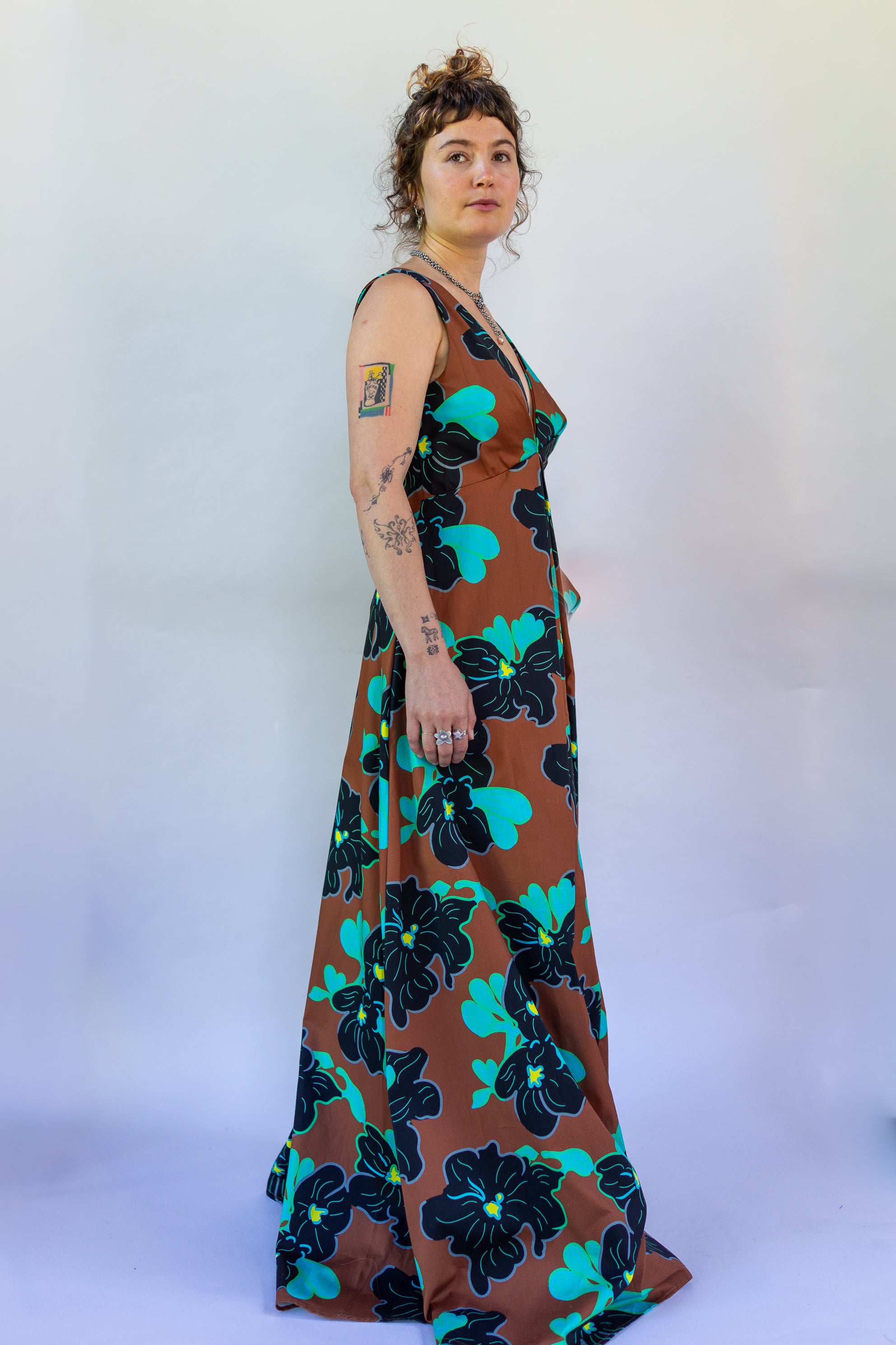 Origami Dress 1961 Chestnut