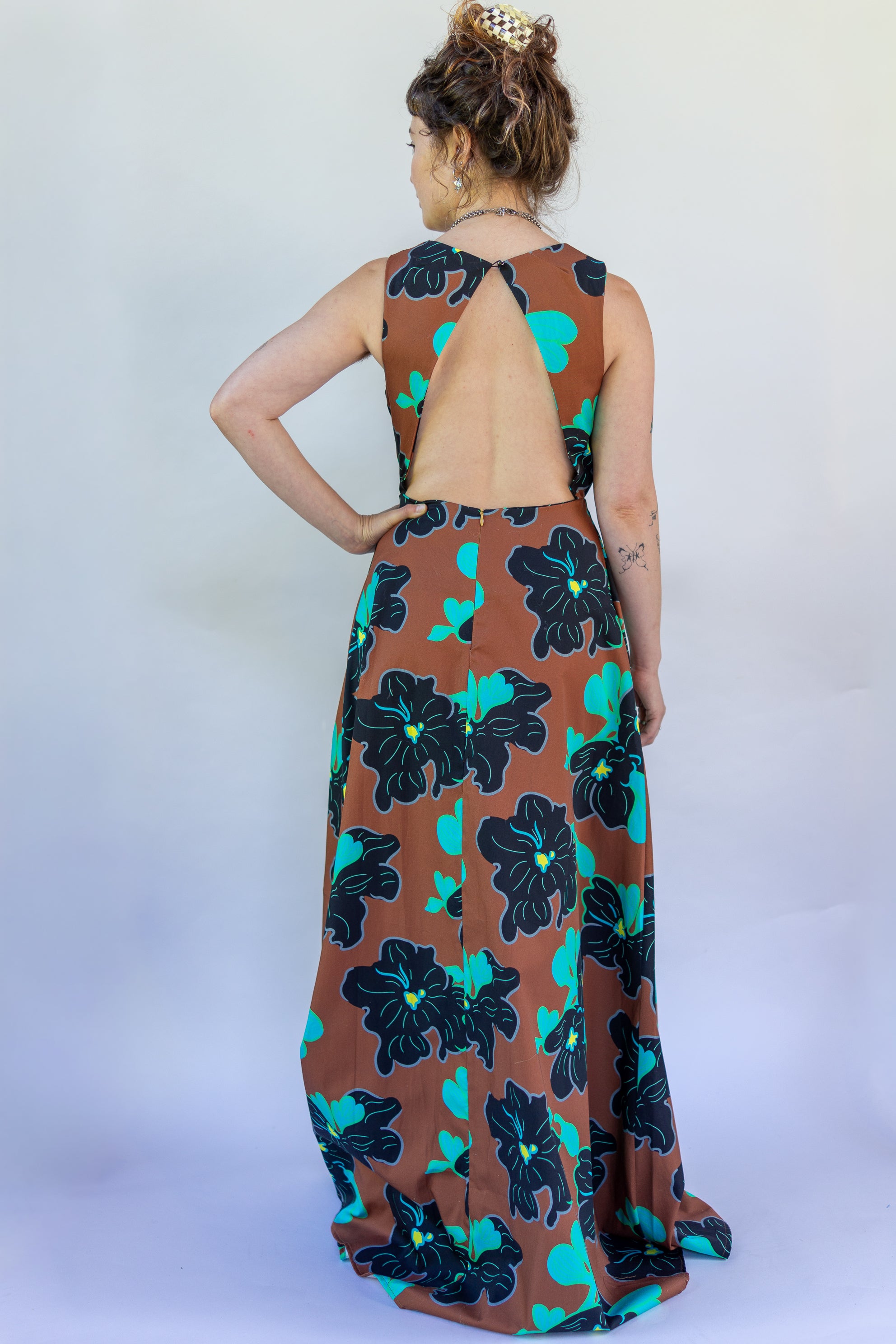 Origami Dress 1961 Chestnut