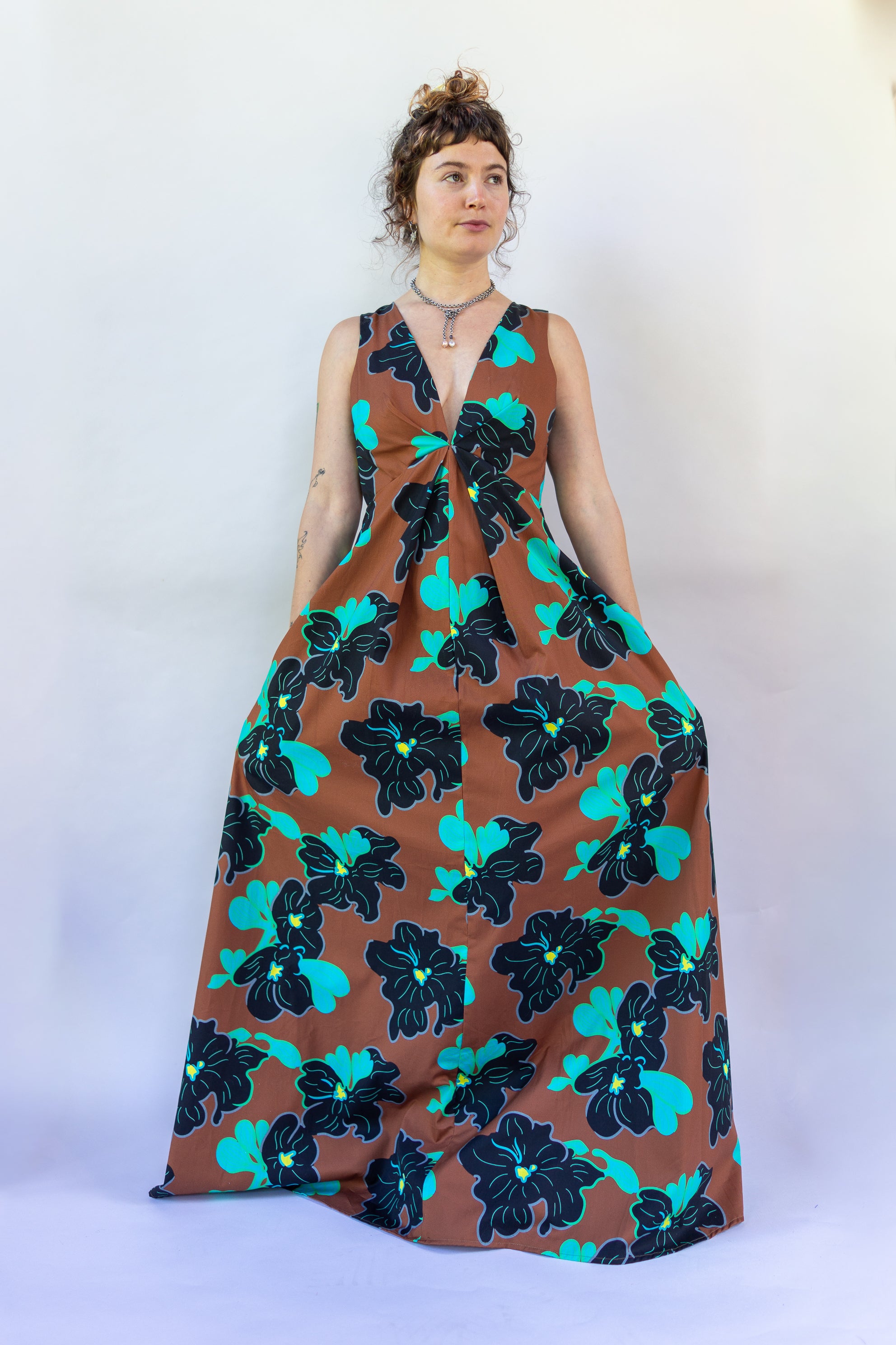 Origami Dress 1961 Chestnut