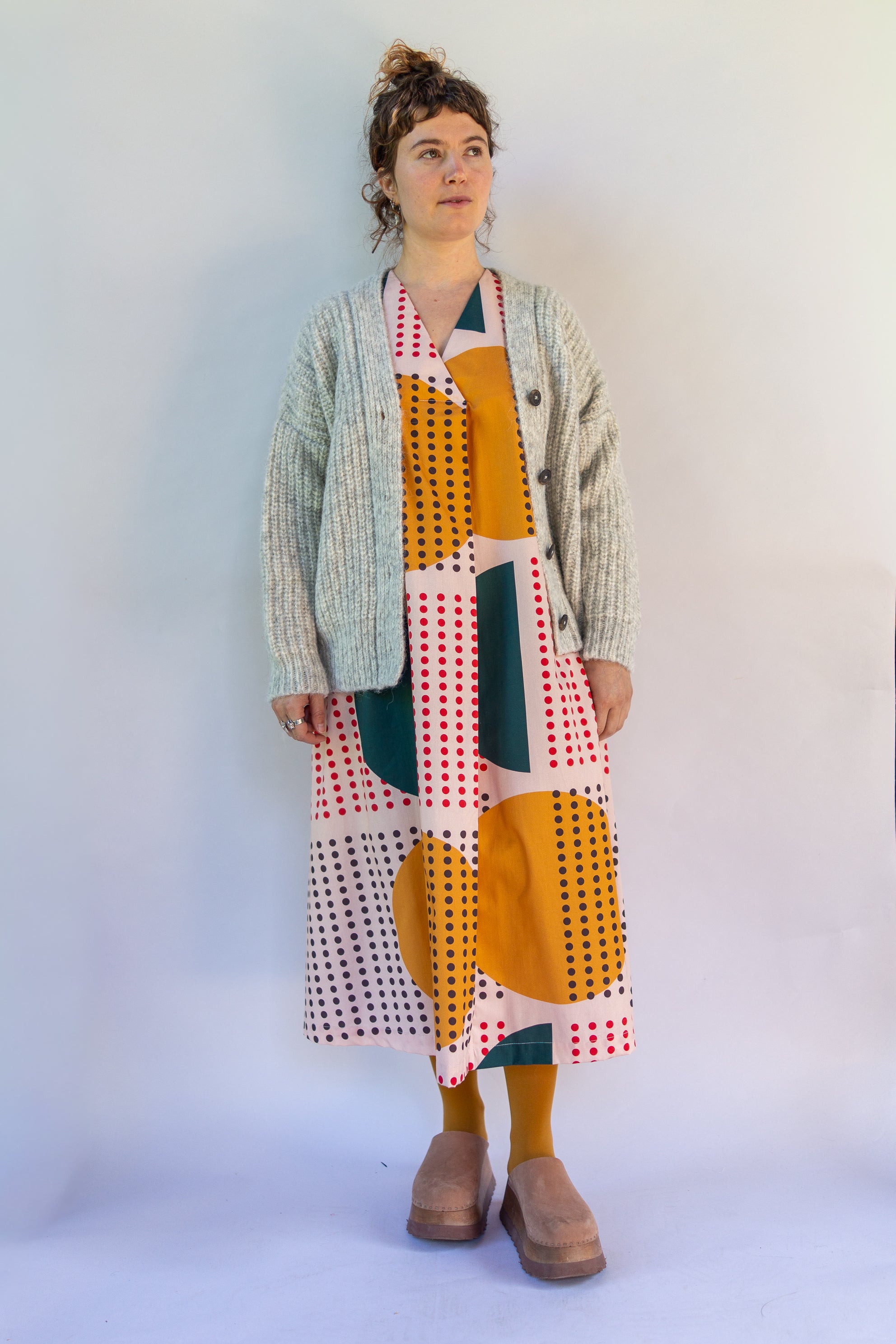 Undyed Cardigan Sweater