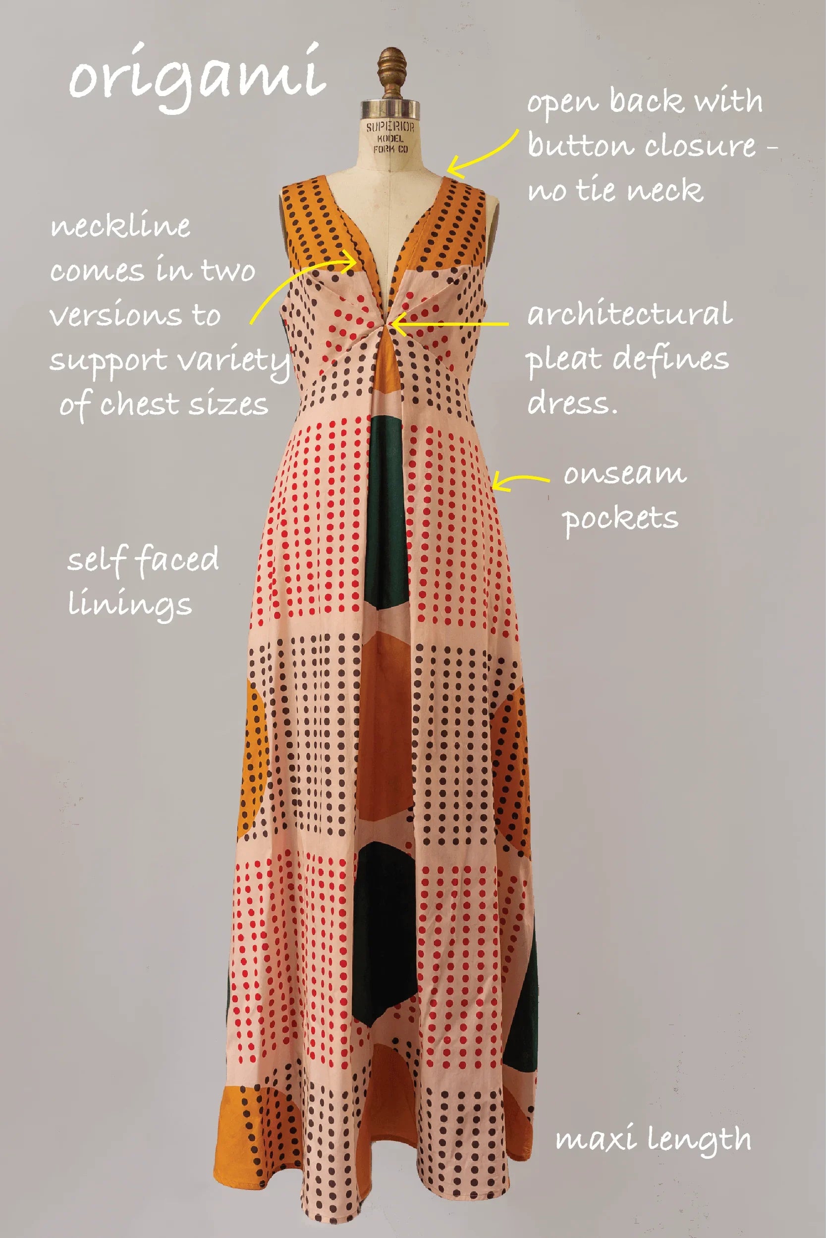 Origami Dress Sunrise Origami Dress Sunrise