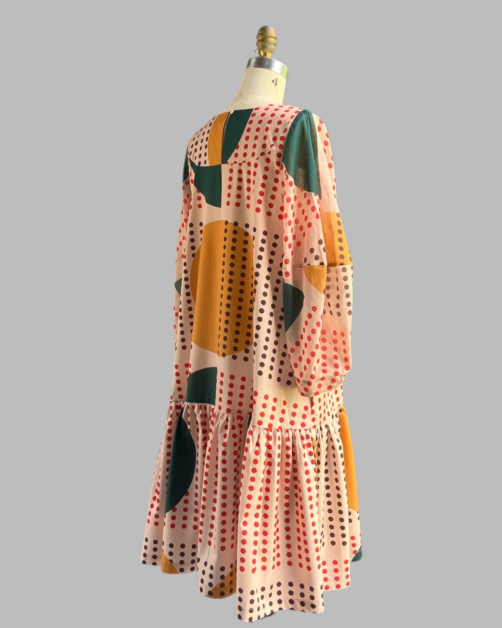 Bib Dress Sunrise Print 