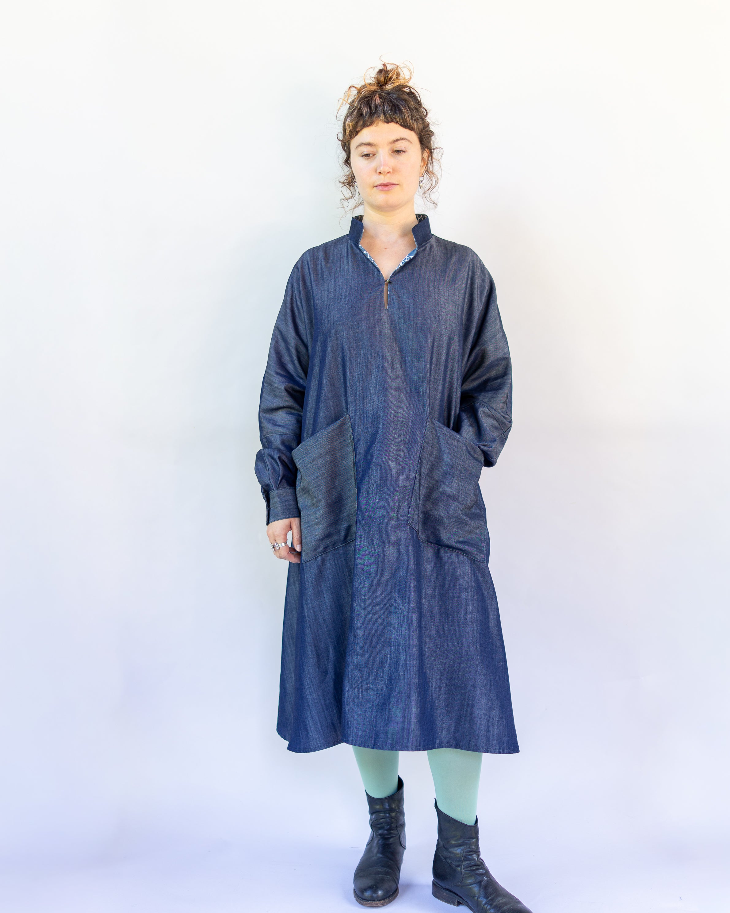 Margrethe Dress Tencel Denim