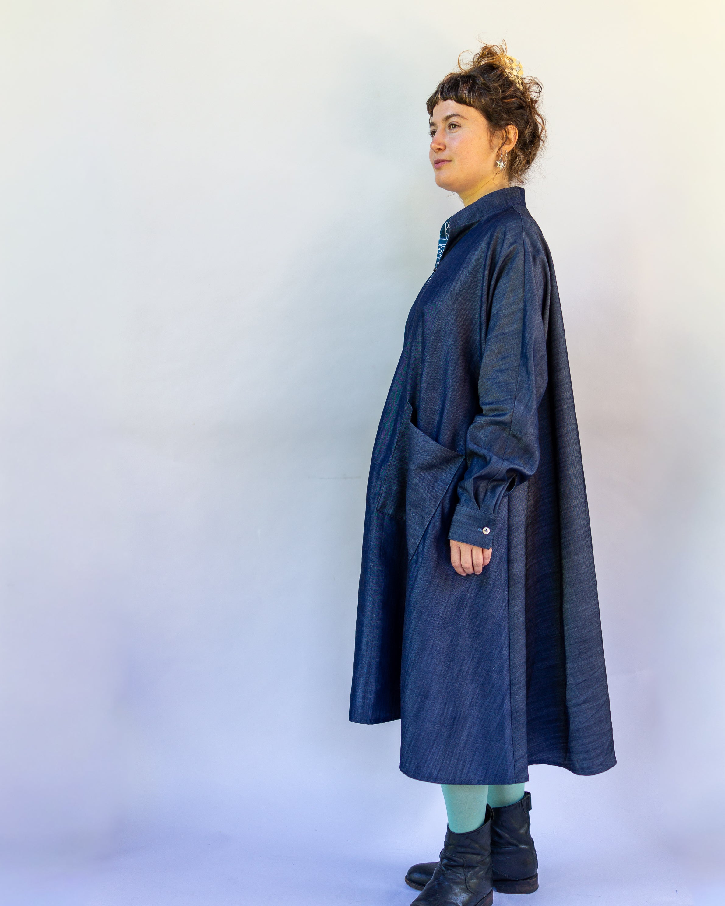 Margrethe Dress Tencel Denim