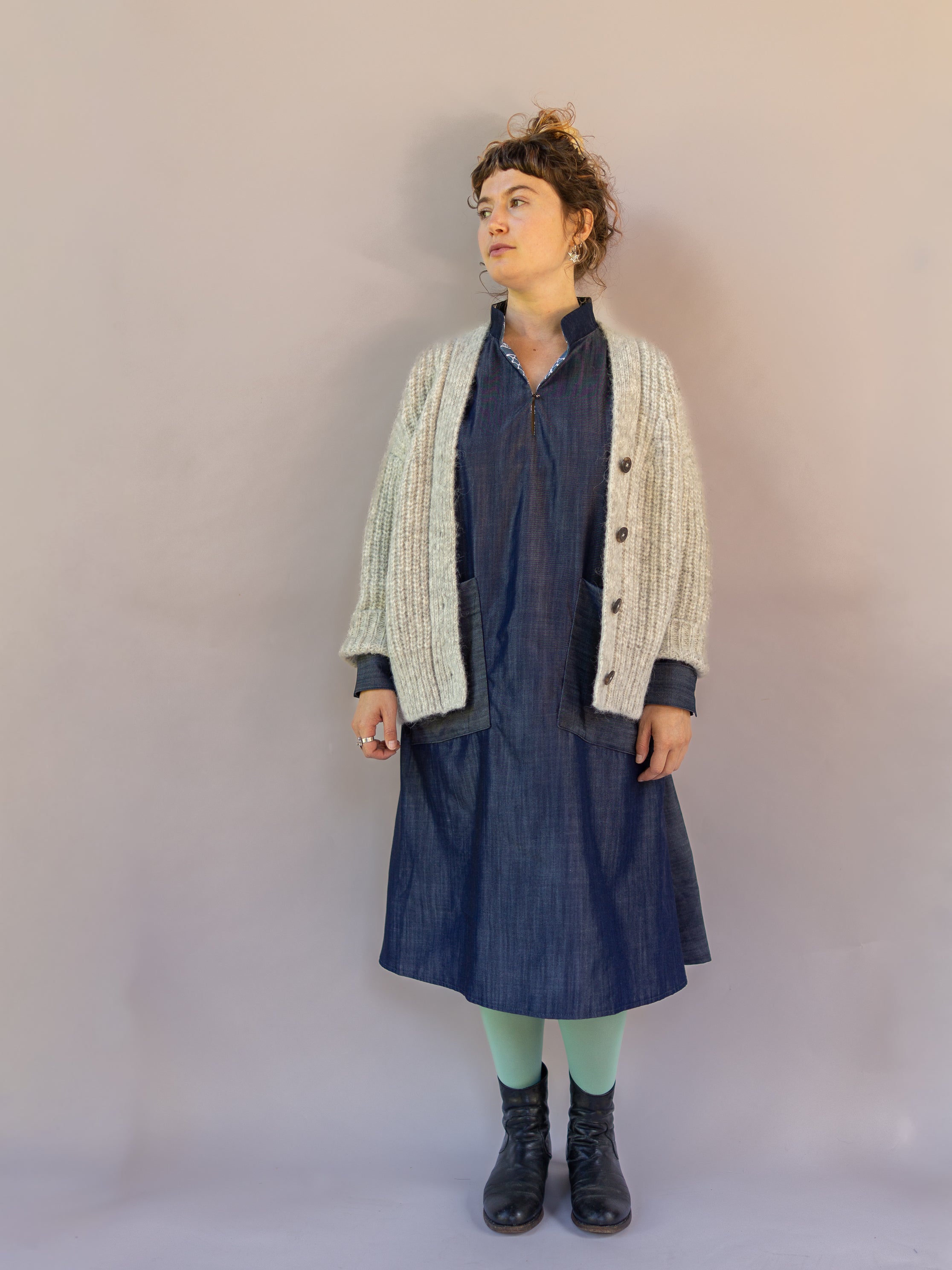 Margrethe Dress Tencel Denim