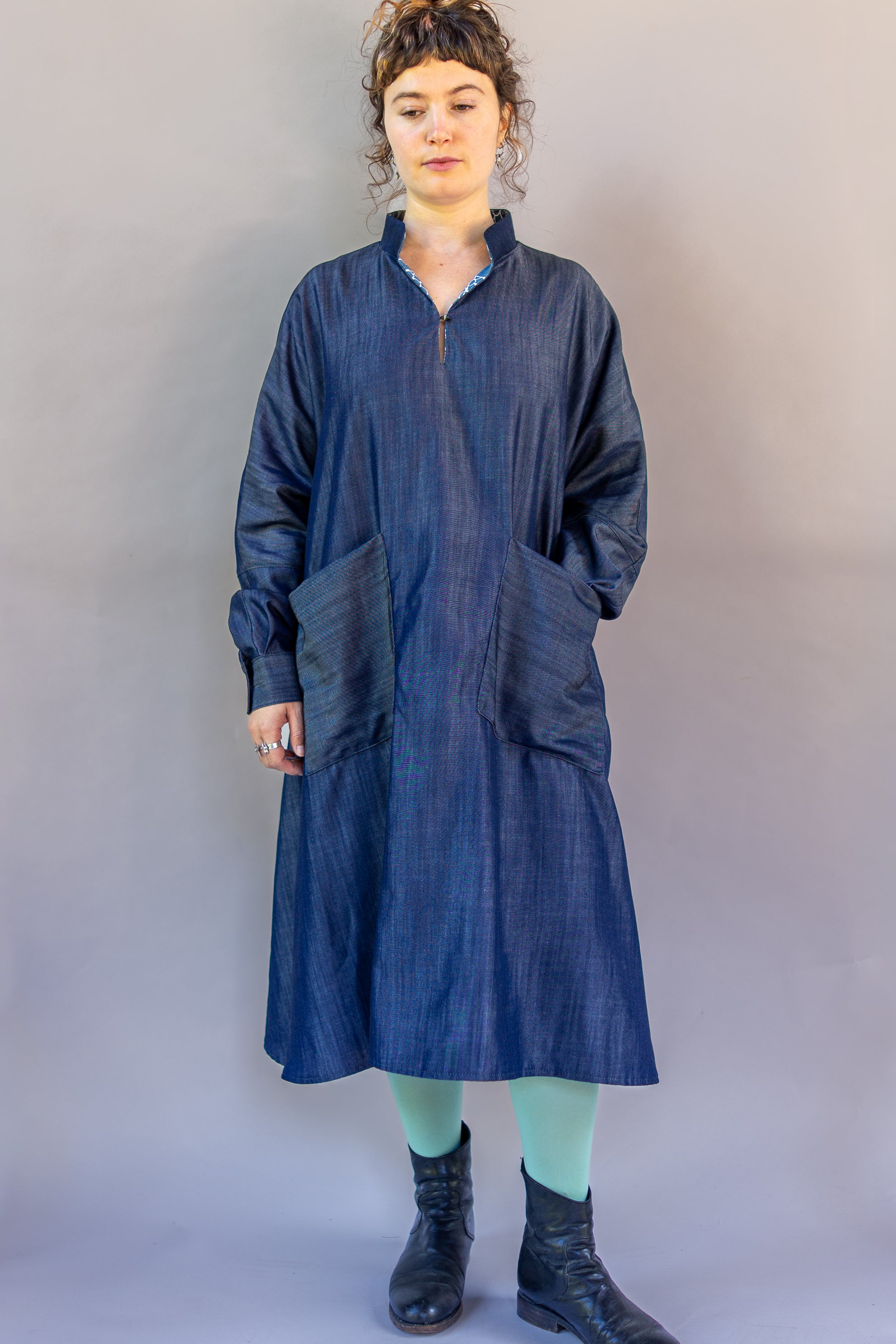 Margrethe Dress Tencel Denim
