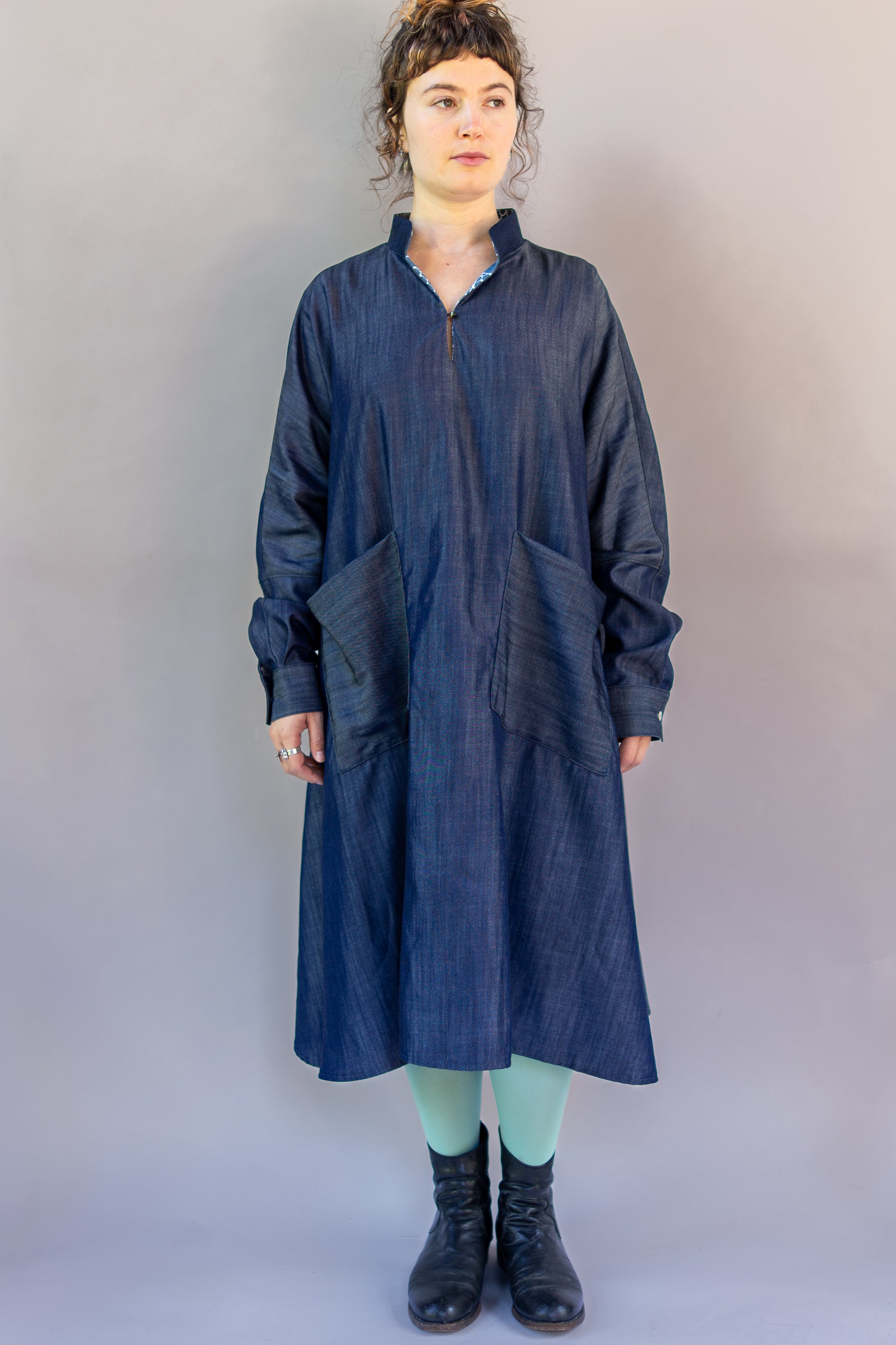 Margrethe Dress Tencel Denim