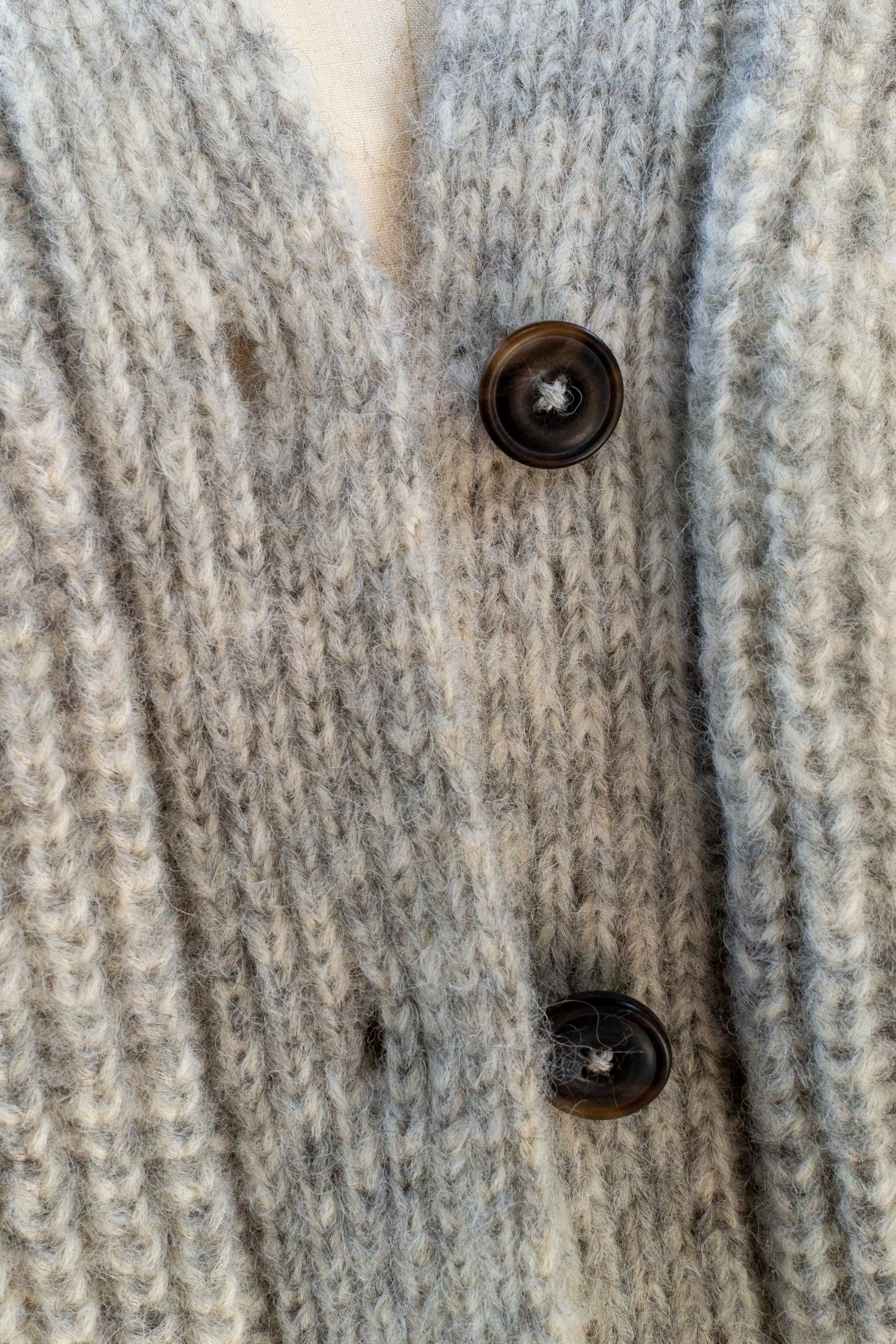 Undyed Cardigan Sweater