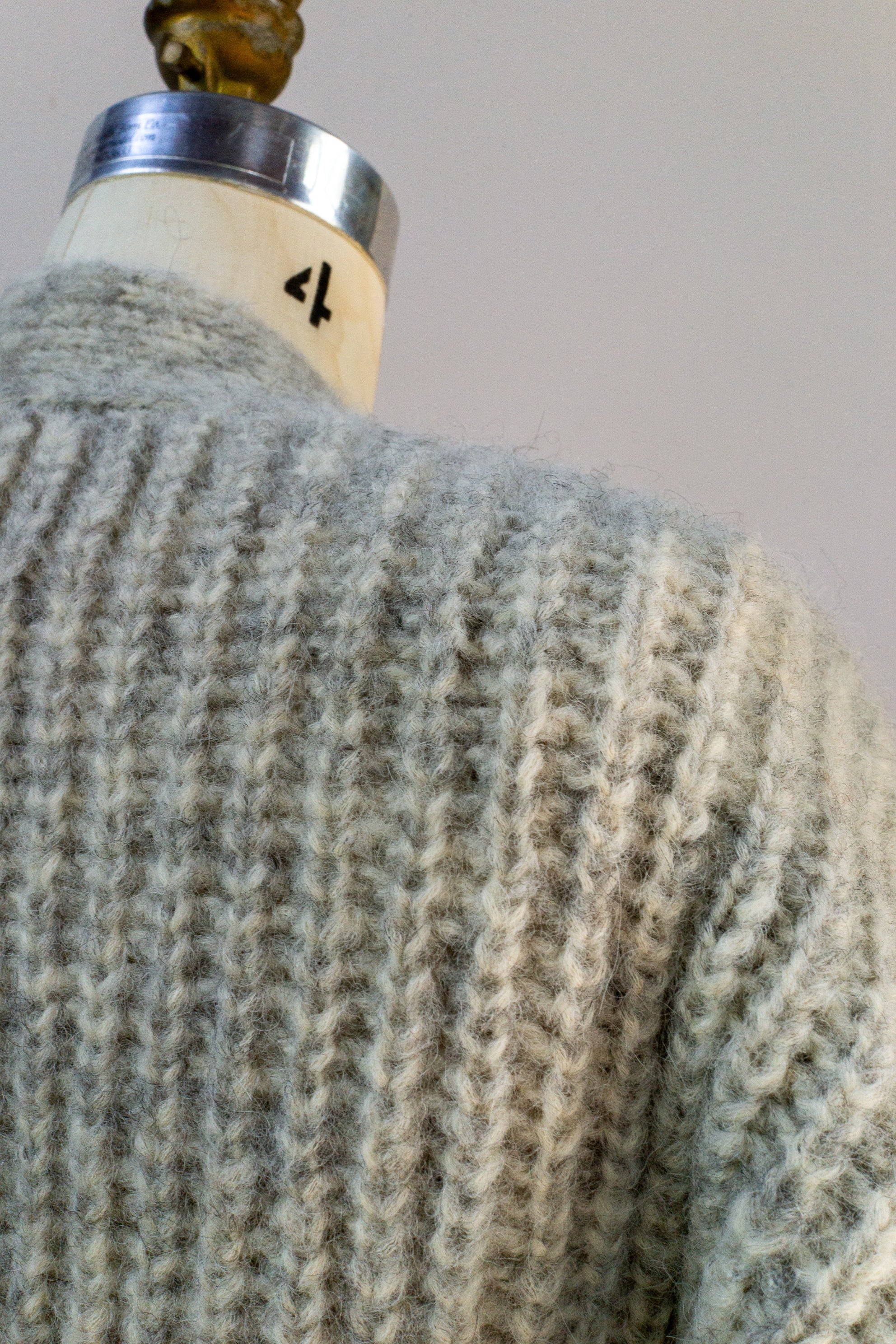 Undyed Cardigan Sweater