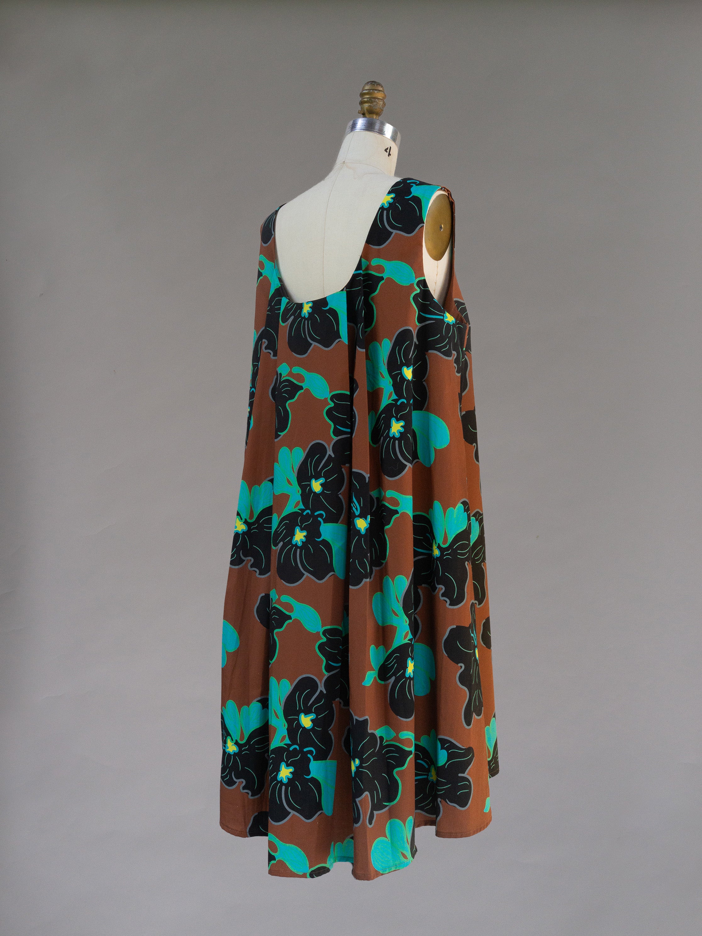 Watteau Dress 1961 Chestnut